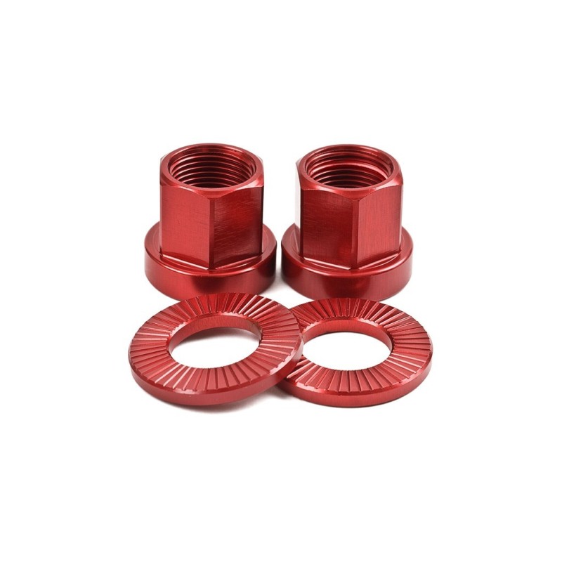 TSC Alloy Nuts 10mm Crimson Red 